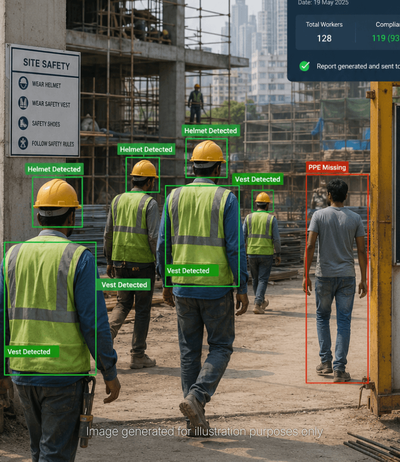 AI-Powered PPE Compliance Monitoring Deployed Across Active Construction Site